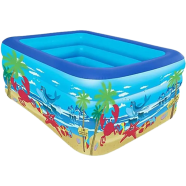 Rectangular Quick Set Inflatable Pool Above Ground Swimming Pool with Free Pumper-120Cm (Any Colour). icon