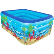 Rectangular Quick Set Inflatable Pool Above Ground Swimming Pool with Free Pumper-130Cm (Any Colour). icon