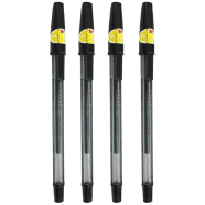 Red Leaf Extra Fine Ball Pen 4Pcs - Black Ink