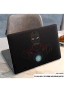 DDecorator Red Print Of Iron Man Laptop Sticker - (LSKN616)