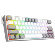 Redragon K617 Fizz RGB Red Switch White-Gray Gaming Keyboard