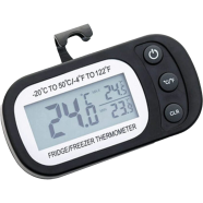 Refrigerator Thermometer – Digital Fridge Room Thermometer with Magnetic Dial, Hygrometer icon
