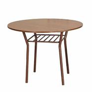 Regal Florence Woody Metal Dining Table | TDH-204-1-2-2 | - 812138