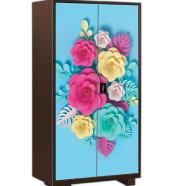 Regal Household Almirah Choco Floral Blue - 997789