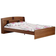 Regal Venus Laminated Board Double Bed Antique - 99652