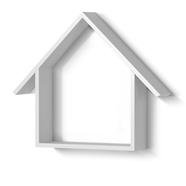 Regal Wall hanging shelf White Craft Items - HDC-310 image