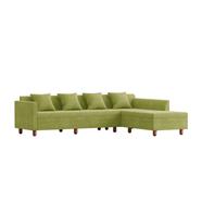 Regal Wooden Double Sofa - Imperial - (SDC-355-3-1-20 (5 Seater L SHP) - Fabric -2121 | - 992584