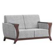 Regal Wooden Double Sofa - Rome SDC-347-3-1-20( Fabric -SF-2123) | - 992098