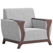 Regal Wooden Single Sofa - Rome - SSC-347-3-1-20(FABRIC-SF-2123) - 992101