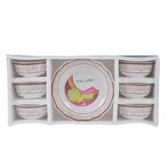 Italiano Melamine Golden Leaf Regent Soup Set image