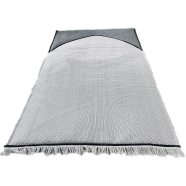 Relax Sijdah Foam Padded Jaynamaz - জায়নামাজ White and Black Color