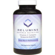 Relumins Advance Nutrition Vitamin C Complex MAX Skin Brightening with Rose Hips and Bioflavinoids 180 Capsules