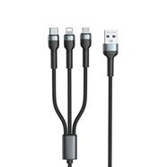 Remax RC-124th 3-in-1 Braided Data Cable