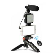 Remote Contro lAY-49 Video Kits Microphone LED Fill Light Mini Tripod