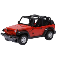 Remote Controlled (rc) Rechargeable Wrangler Model Jeep Toy Car for Kids 1:22 (Jeep_rc_wrangler_b4) Red and Black - 109834636