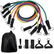 Resistance Band Set With Ankle Straps Door Strap And Carrying Bag- 11 Pcs