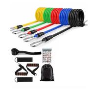 Resistance Bands set, Stackable Exercise Bands with Handles, Door Ankle, Ankle Straps and Carrying Bag, Workout Bands for Muscle Building, Physical Therapy, Yoga and Pilates