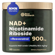 Reus Research Nmn Supplement Alternative - Liposomal Nicotinamide Riboside W/Resveratrol And Quercetin - 80 Capsules -522743372
