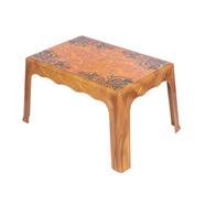 Rfl Center Table (Doodle) Printed - Sandal Wood - 839726