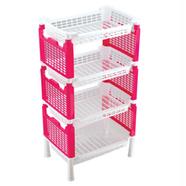 Rfl Decent Rack - White And Pink - 917786