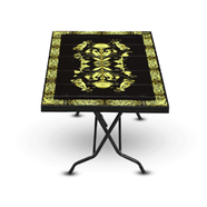 Rfl Deco Classic Table 4 Seat S/L Print Gold - Black - 891078