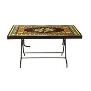 Rfl Deco Classic Table 6 Seat S/L Print Fancy - Black - 923184