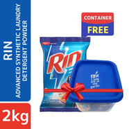 Rin Advanced Synthetic Laundry Detergent Powder 2kg Get Container Free