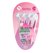 Rivaj UK Diamond Aloe Vit.E 3 Blades Razors 4 pcs (UAE) - 139700593