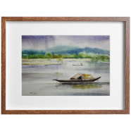 Riverscape Watercolor - (27X20)inches