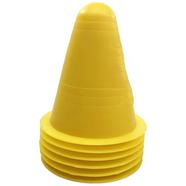 Roller Skate Training Obstacle Cones Marker Yellow - 6 Pcs