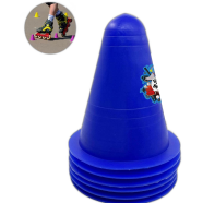 Roller Skate Training Obstacle Cones Marker - 6 Pcs - Blue