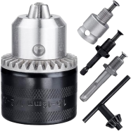 Rotary Hammer Drill Chuck Adapter 1.5-13mm 1/2 inch 20UNF Thread With SDS Plus Quick Change Drill Chuck Adapter SDS Plus Shank With Wrench Chuck Key Drills and Drivers
