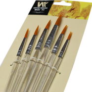 Round Artist Brush, Set Of 6 Pcs