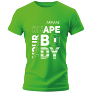 Round Neck T Shirt Green (Shape Your Body)