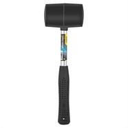 Deli Rubber Hammer with Steel Handle Black 16oz -36 - EDL5616