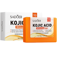 Sadoer Kojic Acid Whitening Soap Oil Control Brightening Bar Soap Dedicated Skin Deep Cleaning Bathing Soap-100gm