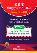 SET Suggestion-2021 Solution to Part-A With Question Bank For 3rd Year English Honours - Session: 2018-2019