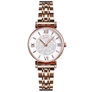 SKMEI 1533 Rose Gold and Black Watch for Women