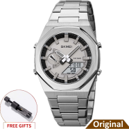 SKMEI 1816 Latest Design Digital Dual Time Display Quartz Watch For Men image