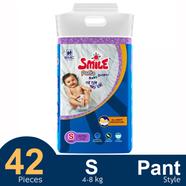 SMC Smile Pant System Baby Diaper (Size-S) (42Pcs) (4-8kg)