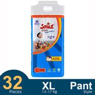 SMC Smile Pant System Baby Diaper (Size-XL) (32Pcs) (12-17 kg)