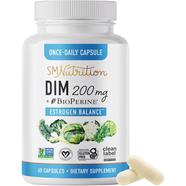 SMNutrition DIM 200 mg 60 counts | Estrogen Balance for Women and Men | Hormone Balance, Hormonal Acne Support, Menopause Support, Antioxidant Support