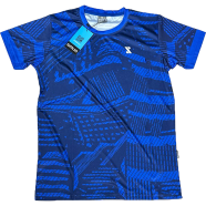 SMUG Premium Sports Active Wear T-shirt (4 part sublimation print)- Blue