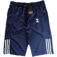 SMUG Premium Sports Shorts - Soft and Comfortable - Contrast - Navy Blue icon