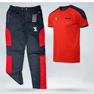 SMUG Stylish T-Shirts And Trousers For Men Set- Soft And Comfortable - Red
