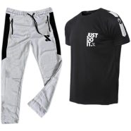 SMUG Stylish T shirt and Trouser Set For men - Soft and Comfortable - Joggers For Men