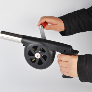 SRIWEN 2X Outdoor Hand-Cranked Combustion Blower, Hand-Cranked Barbecue Blower - Suitable for Picnic Camping Fire Tools image