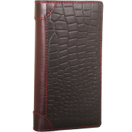 SSB Leather Crocodile Design Leather Premium Long Wallet - SB-W211