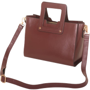 SSB Leather Square Leather Handbag - SB-HB545