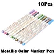 STA 6551 Metallic Color Marker Pen for Artists - 10 color,10 pcs